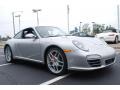 2009 Arctic Silver Metallic Porsche 911 Carrera 4S Coupe  photo #3