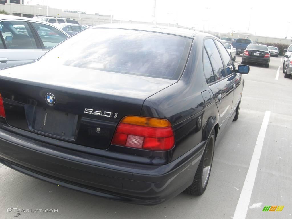 2000 5 Series 540i Sedan - Orient Blue Metallic / Black photo #2