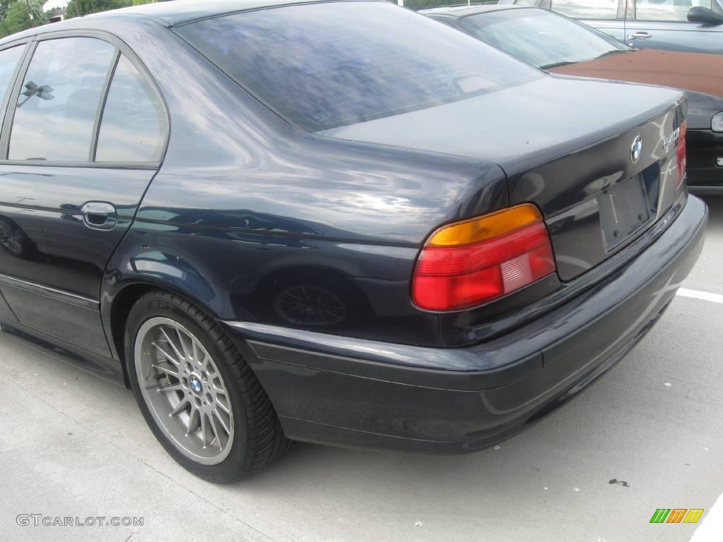 2000 5 Series 540i Sedan - Orient Blue Metallic / Black photo #4