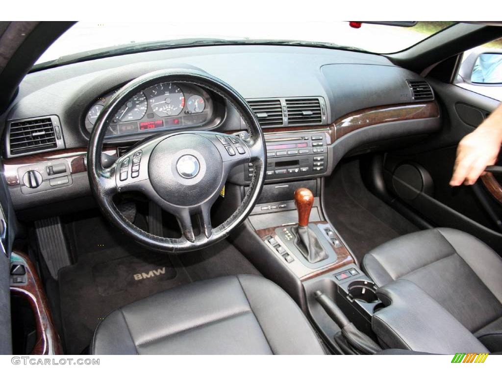 2002 3 Series 325i Convertible - Titanium Silver Metallic / Black photo #53