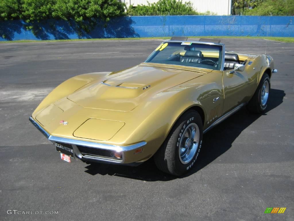 1969 Corvette Convertible - Riverside Gold / Black photo #1