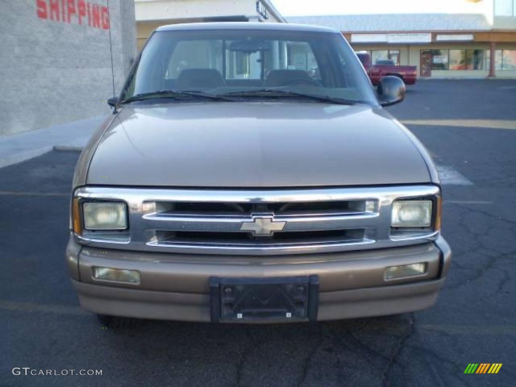 1997 S10 LS Extended Cab - Light Autumnwood Metallic / Beige photo #3