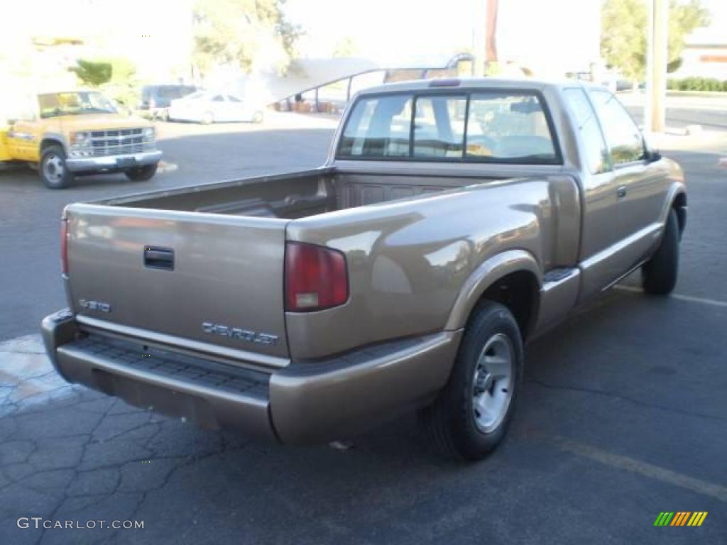 1997 S10 LS Extended Cab - Light Autumnwood Metallic / Beige photo #6