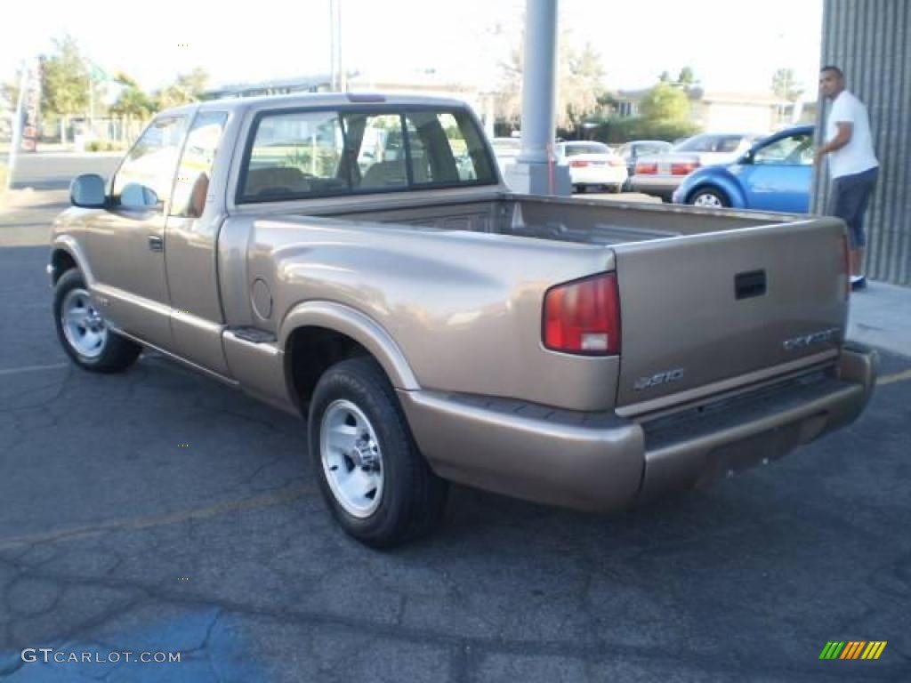 1997 S10 LS Extended Cab - Light Autumnwood Metallic / Beige photo #8