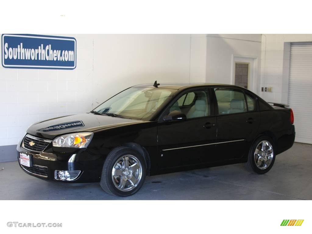2006 Malibu LTZ Sedan - Black / Titanium Gray photo #1