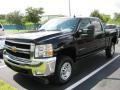 2009 Black Chevrolet Silverado 2500HD LTZ Crew Cab 4x4  photo #1