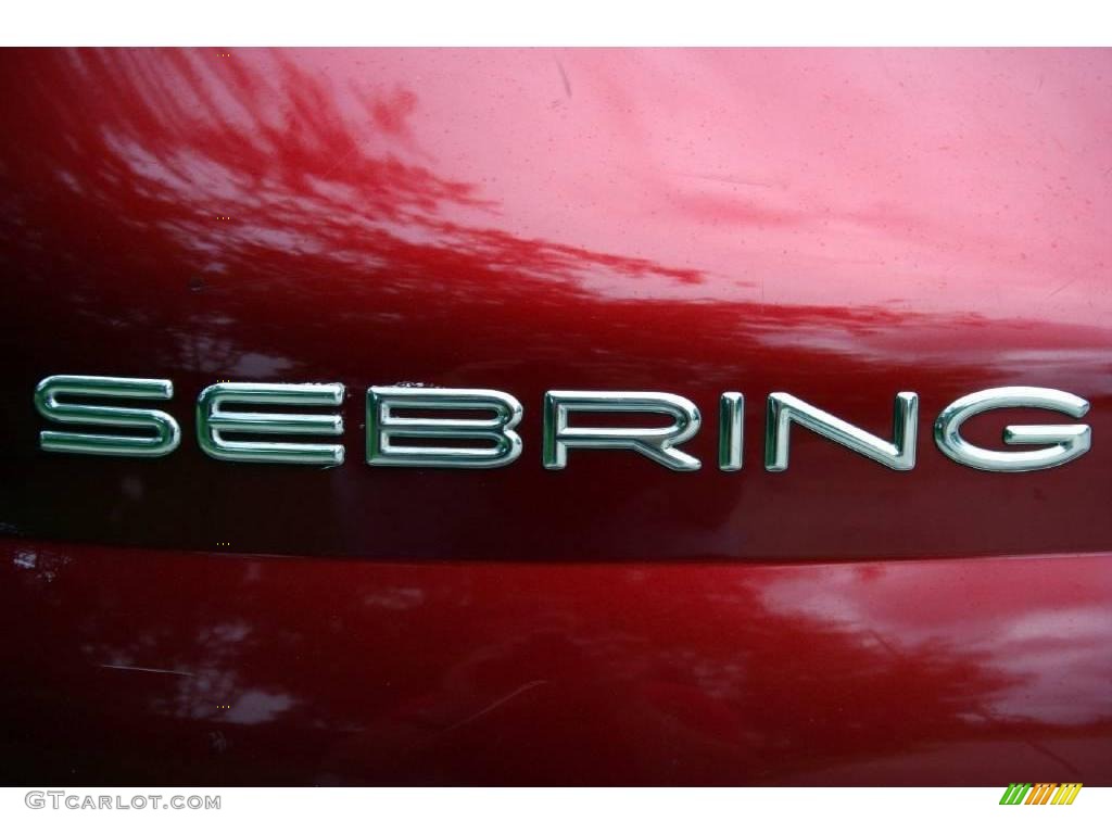 2001 Sebring LXi Convertible - Inferno Red Tinted Pearlcoat / Taupe photo #31