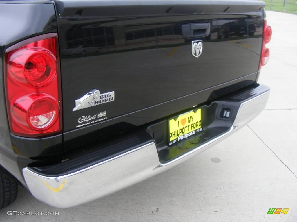 2008 Ram 1500 Big Horn Edition Quad Cab - Brilliant Black Crystal Pearl / Medium Slate Gray photo #25