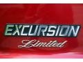 2000 Toreador Red Metallic Ford Excursion Limited 4x4  photo #35