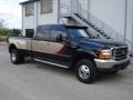 2000 Black Ford F350 Super Duty Lariat LE Crew Cab 4x4 Dually  photo #1