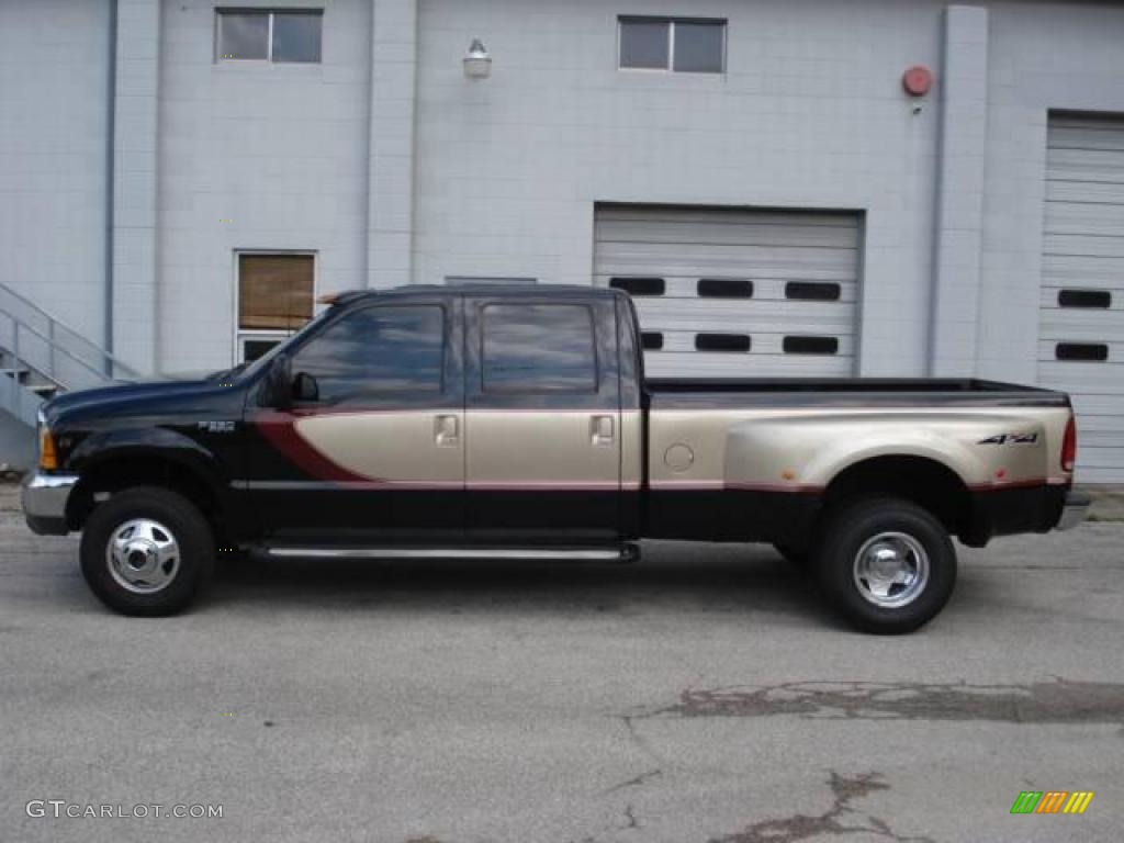 2000 F350 Super Duty Lariat LE Crew Cab 4x4 Dually - Black / Medium Parchment photo #7