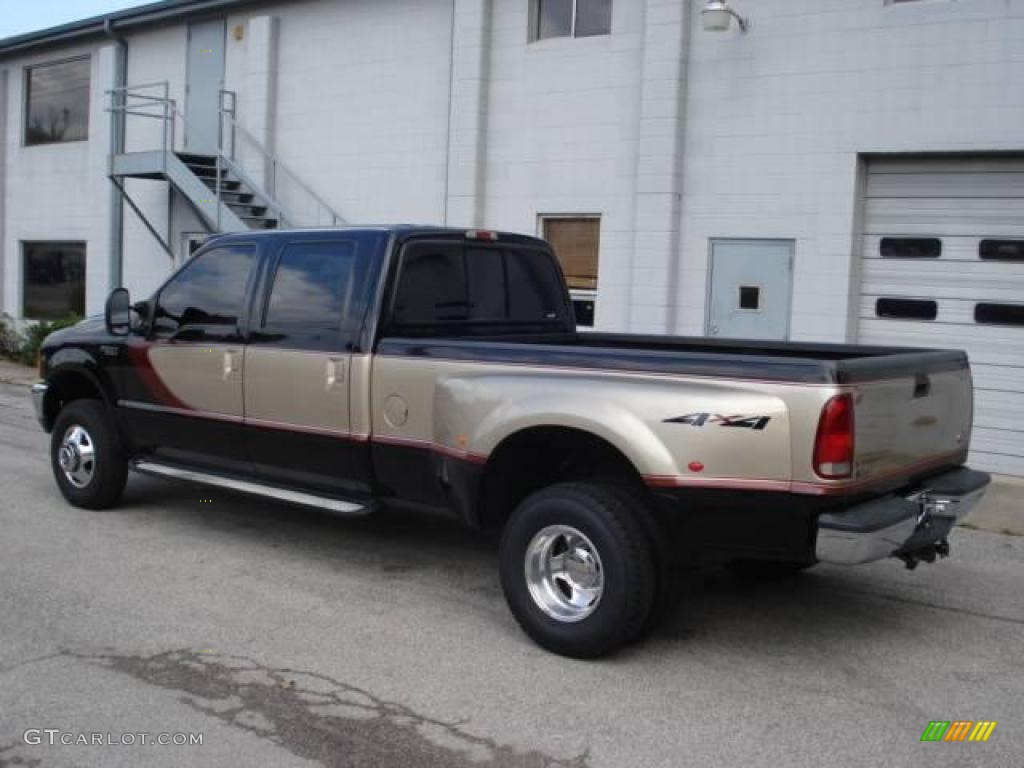2000 F350 Super Duty Lariat LE Crew Cab 4x4 Dually - Black / Medium Parchment photo #8