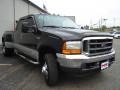 2001 Black Ford F350 Super Duty XLT Crew Cab 4x4 Dually  photo #7