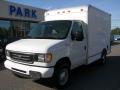 2003 Oxford White Ford E Series Cutaway E350 Commercial Moving Truck  photo #2