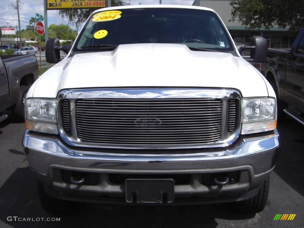 2004 F250 Super Duty FX4 SuperCab 4x4 - Oxford White / Medium Flint photo #3