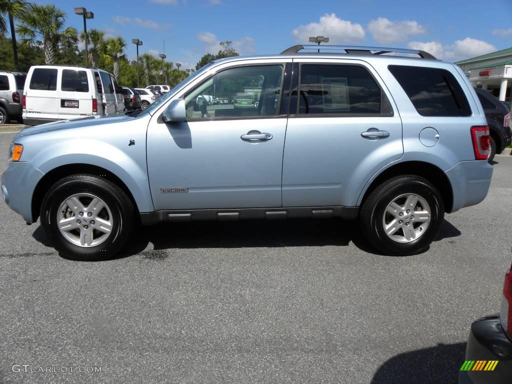 Light Ice Blue 2008 Ford Escape Hybrid Exterior Photo #18410537