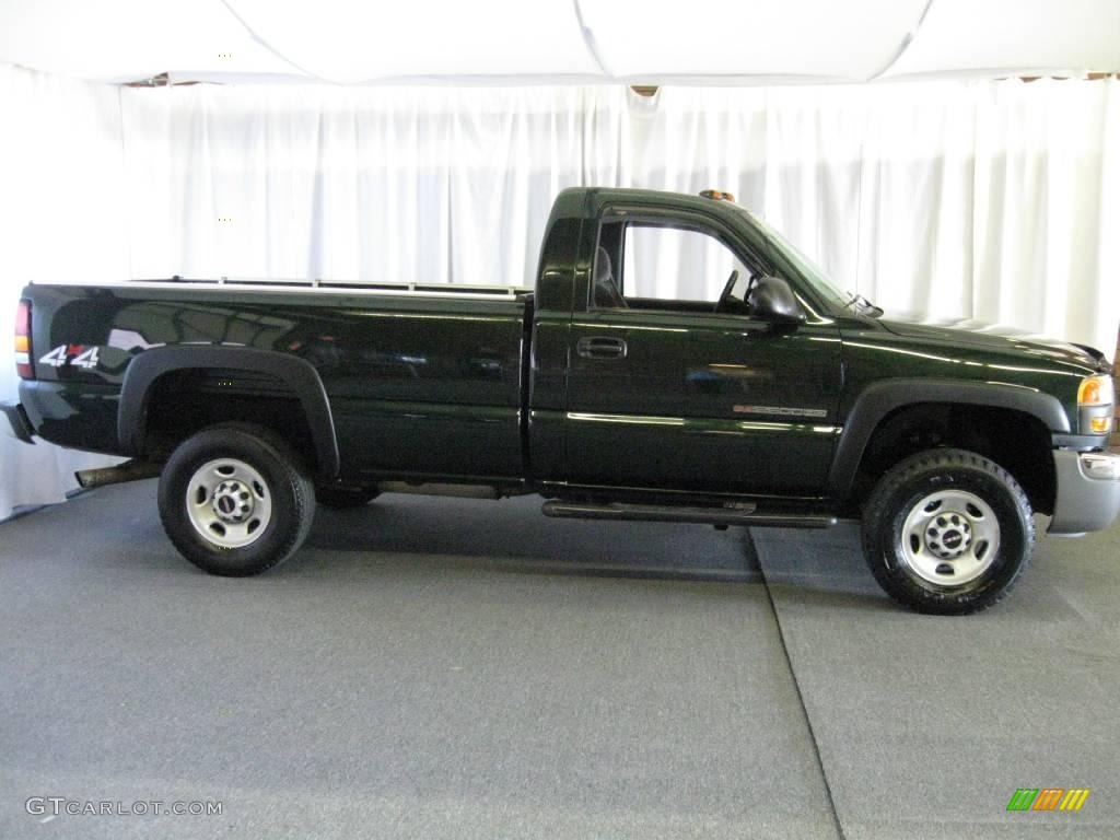 2006 Sierra 2500HD SLE Regular Cab 4x4 - Woodland Green Metallic / Dark Pewter photo #2