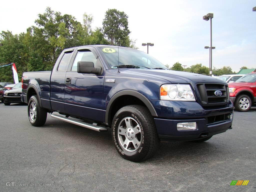 2004 F150 FX4 SuperCab 4x4 - True Blue Metallic / Black photo #1