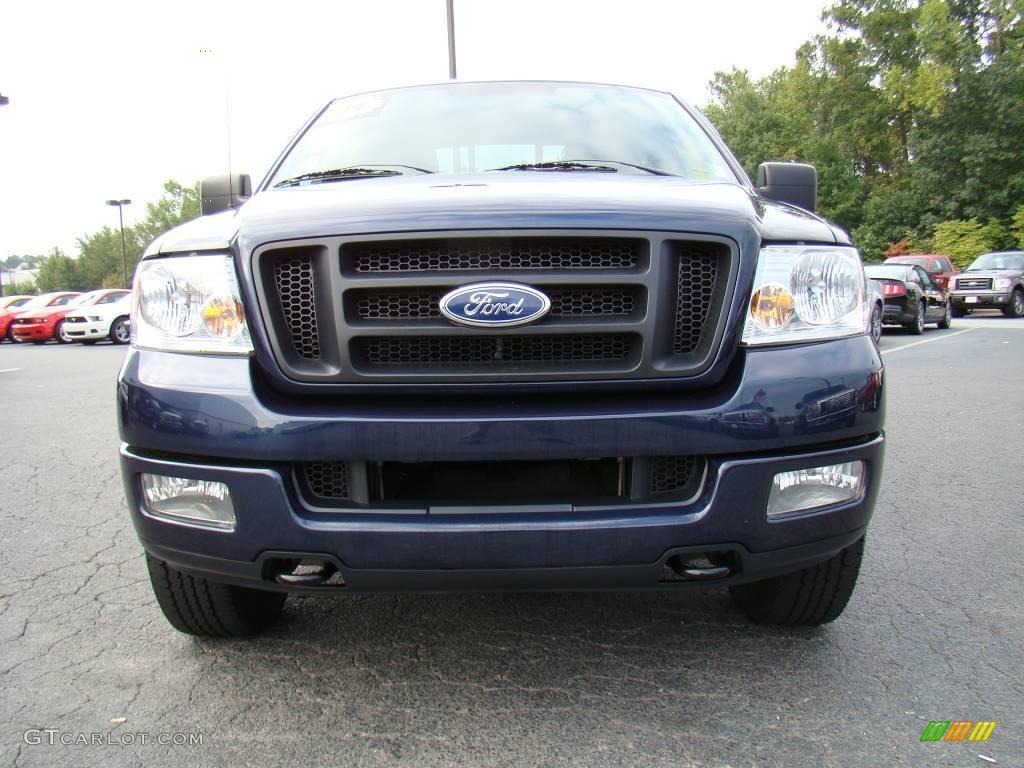 2004 F150 FX4 SuperCab 4x4 - True Blue Metallic / Black photo #7