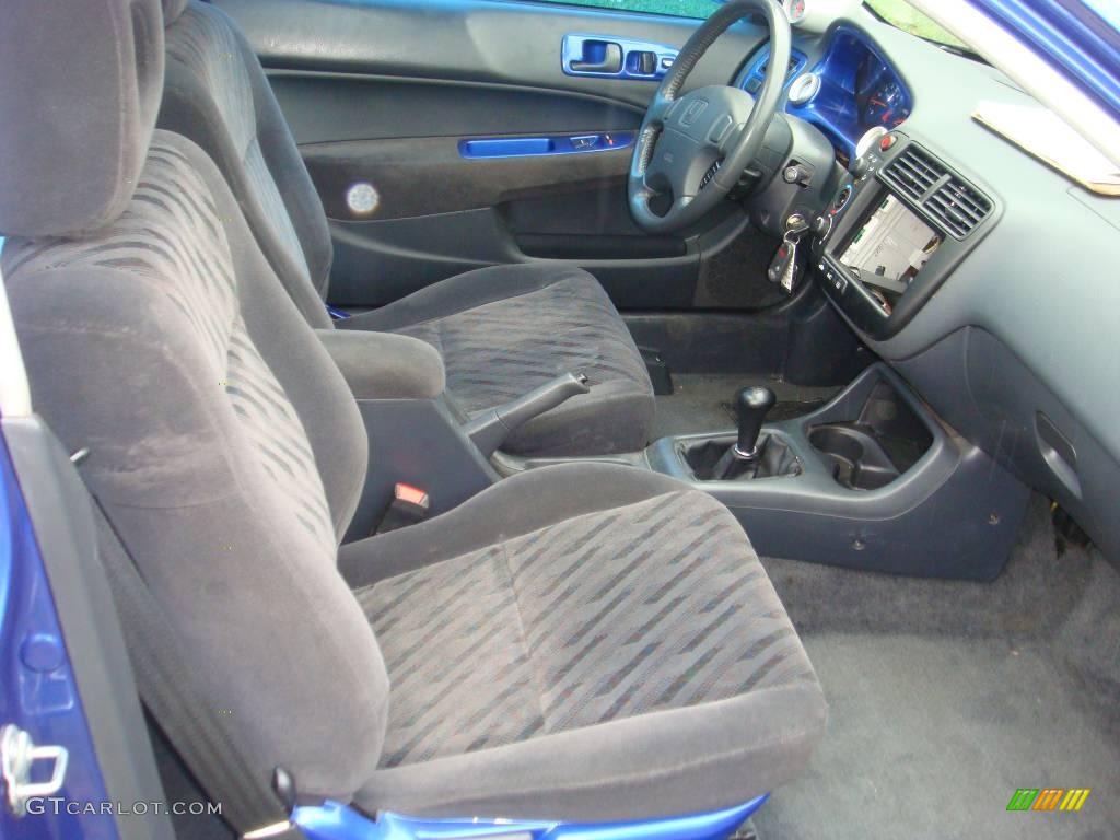 2000 Civic Si Coupe - Electron Blue Pearl / Dark Gray photo #36