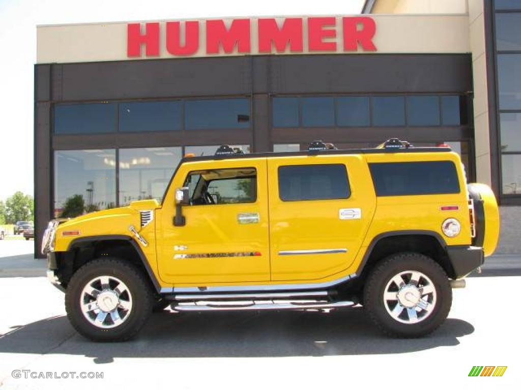 Yellow Hummer H2
