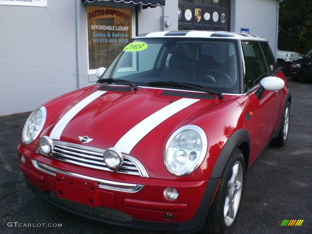 2003 Cooper Hardtop - Chili Red / Panther Black photo #3
