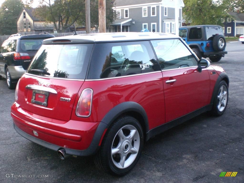 2003 Cooper Hardtop - Chili Red / Panther Black photo #10