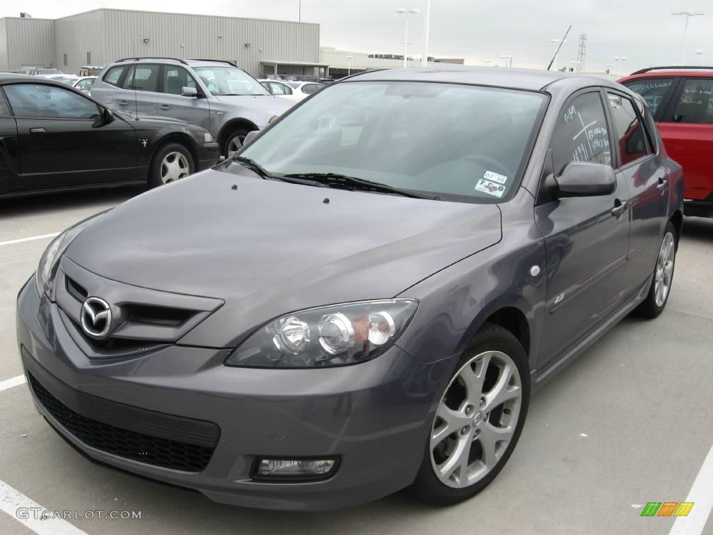 2007 MAZDA3 s Sport Hatchback - Galaxy Gray Mica / Black photo #1