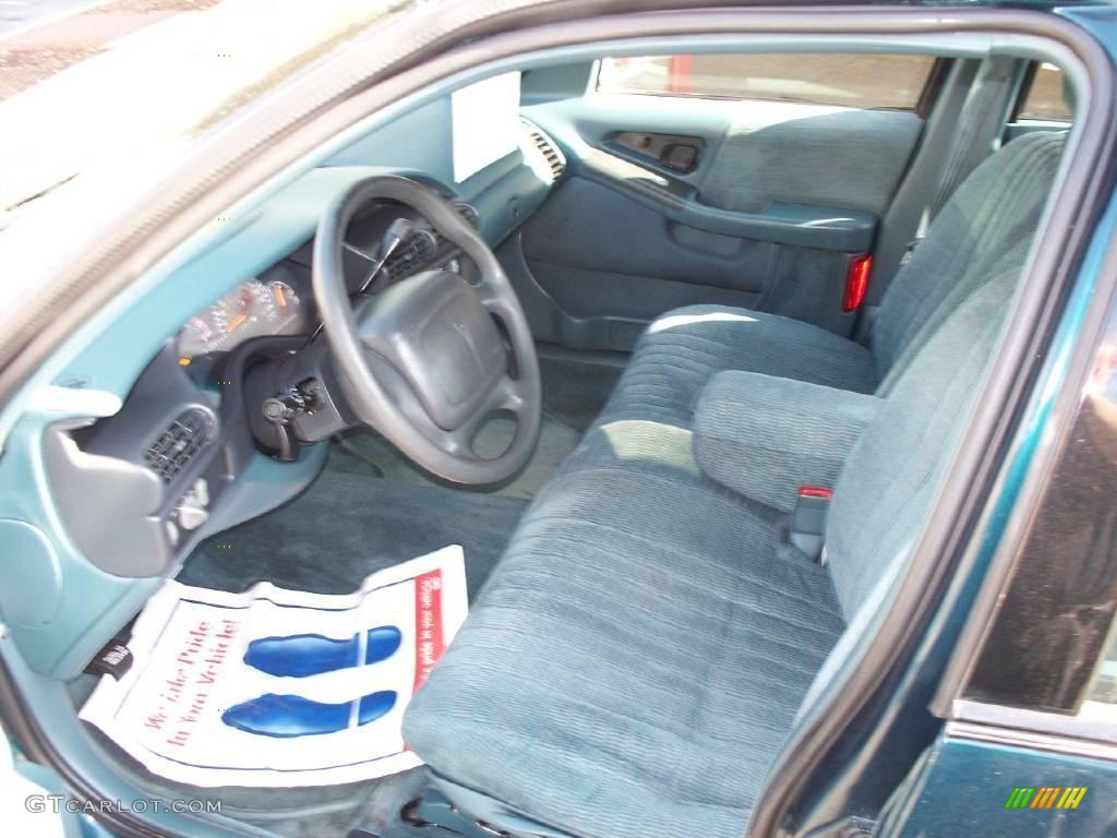 1996 Grand Prix SE Sedan - Dark Teal Metallic / Blue photo #9