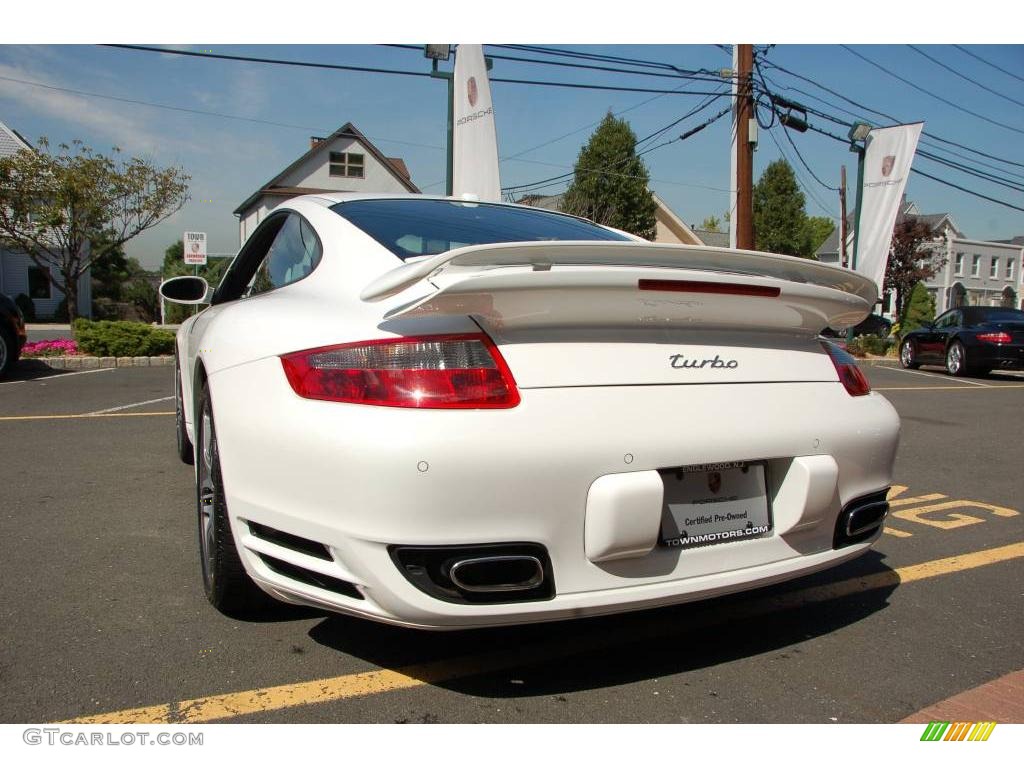 2009 911 Turbo Coupe - Carrara White / Black photo #14