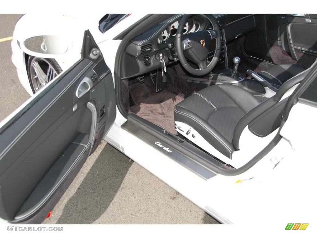 2009 911 Turbo Coupe - Carrara White / Black photo #18