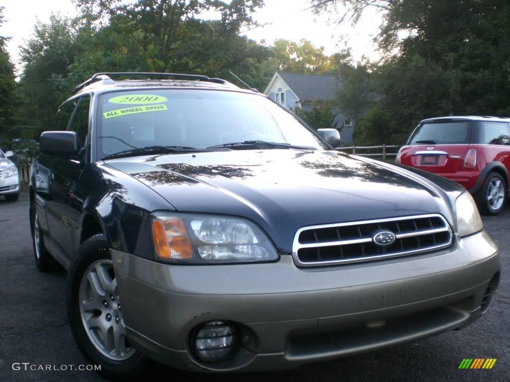 2000 Outback Wagon - Dark Blue Pearl / Gray photo #1