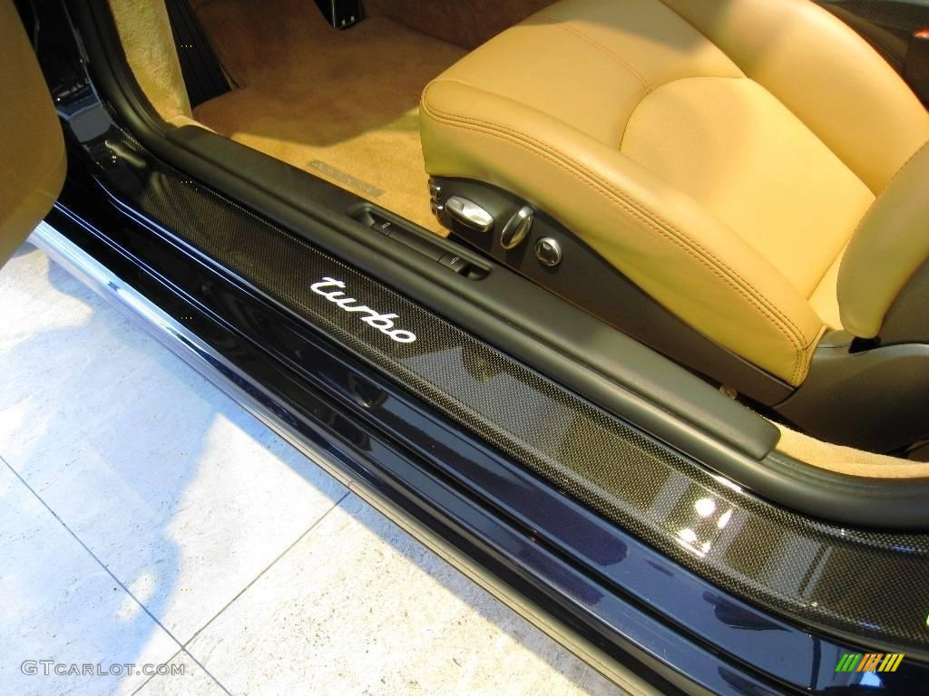 2008 911 Turbo Cabriolet - Midnight Blue Metallic / Sand Beige photo #17