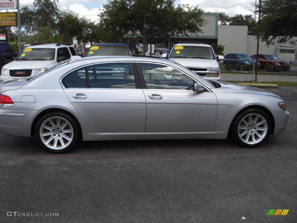 2006 7 Series 750Li Sedan - Titanium Silver Metallic / Black/Black photo #6