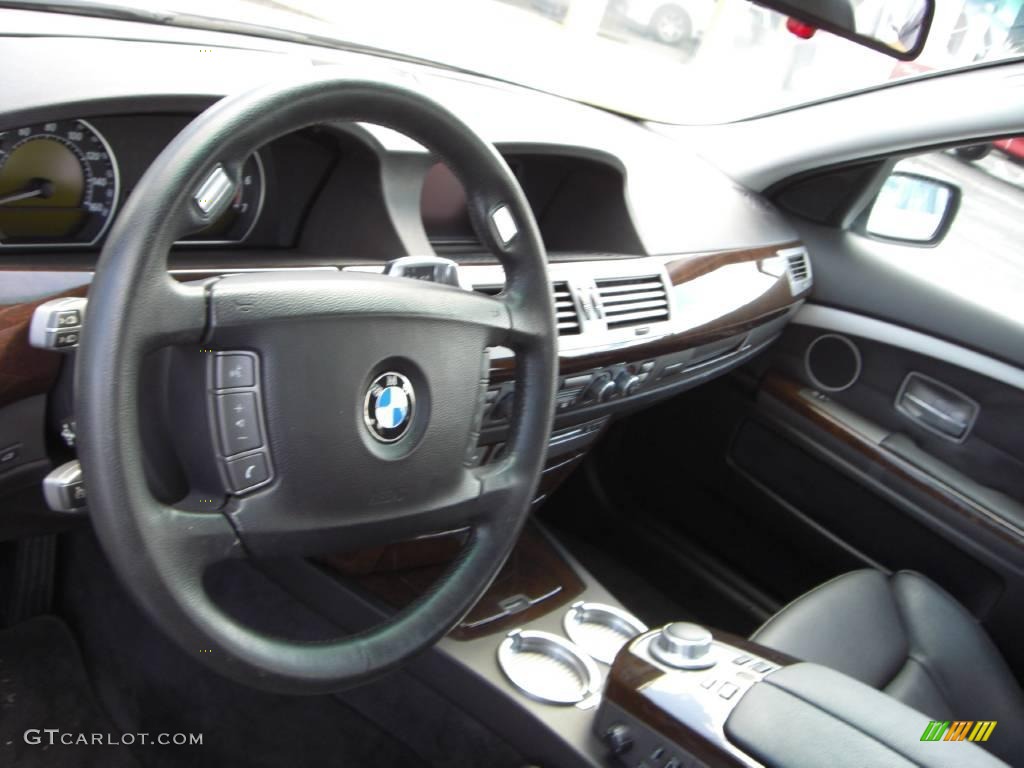 2006 7 Series 750Li Sedan - Titanium Silver Metallic / Black/Black photo #12