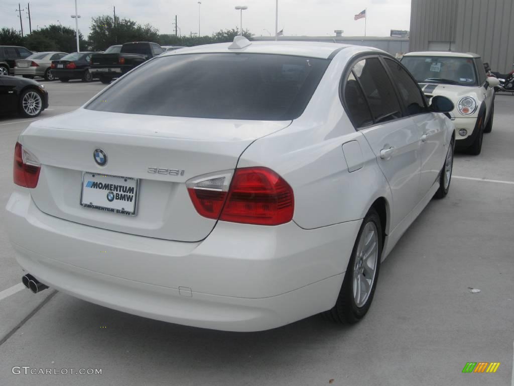 2007 3 Series 328i Sedan - Alpine White / Beige photo #2