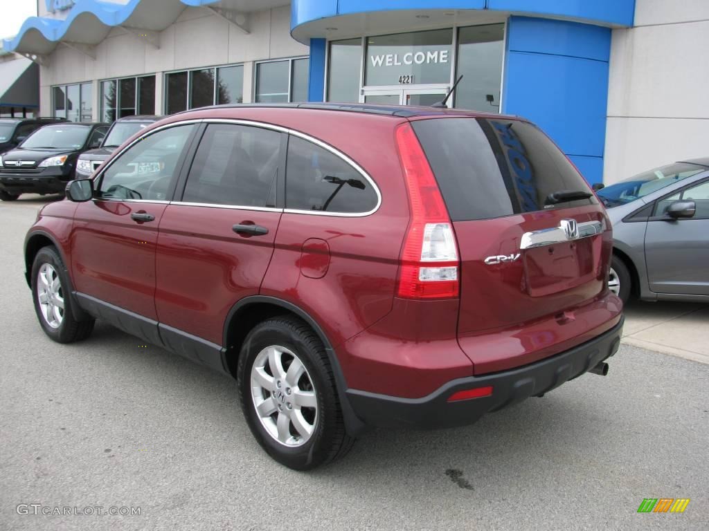 2007 CR-V EX 4WD - Tango Red Pearl / Gray photo #4