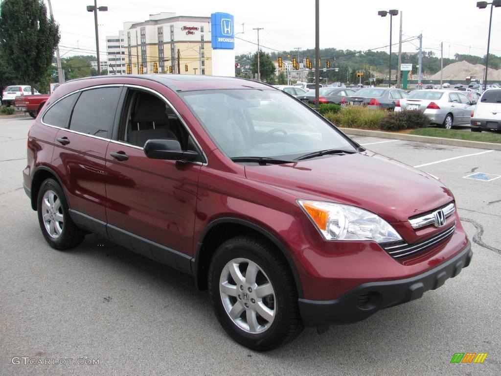 2007 CR-V EX 4WD - Tango Red Pearl / Gray photo #8