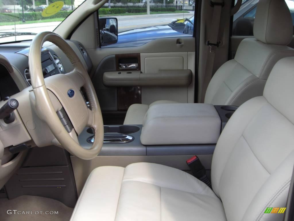 2004 F150 Lariat SuperCrew 4x4 - Aspen Green Metallic / Tan photo #10