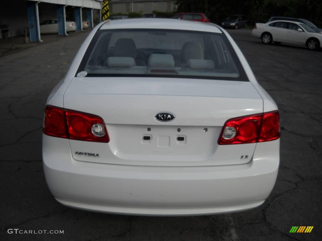 2008 Optima LX - Clear White / Gray photo #3