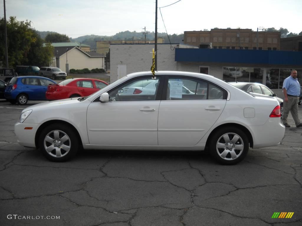 2008 Optima LX - Clear White / Gray photo #5