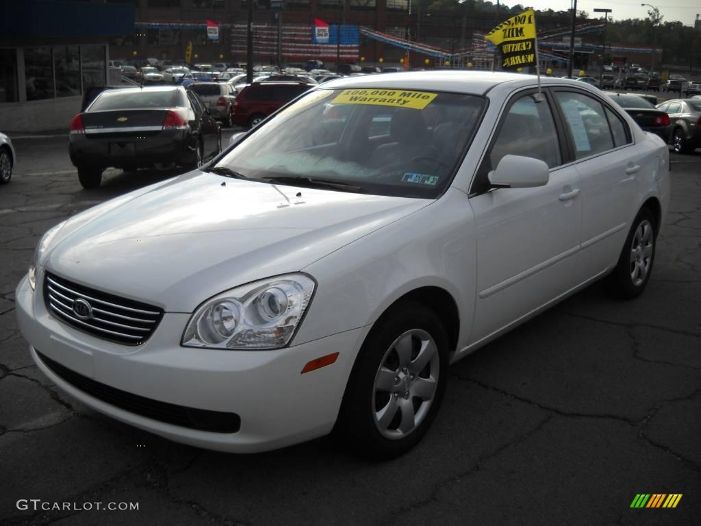 2008 Optima LX - Clear White / Gray photo #18
