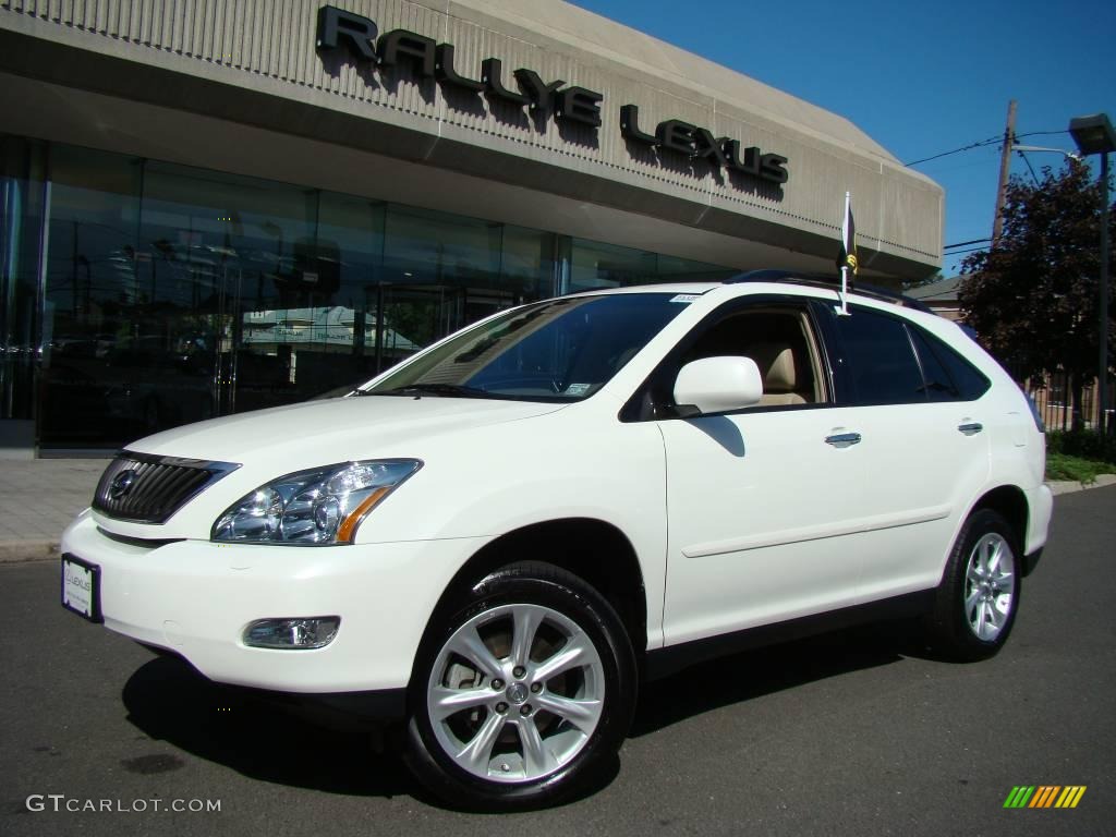 2009 RX 350 AWD - Crystal White Mica / Parchment photo #1