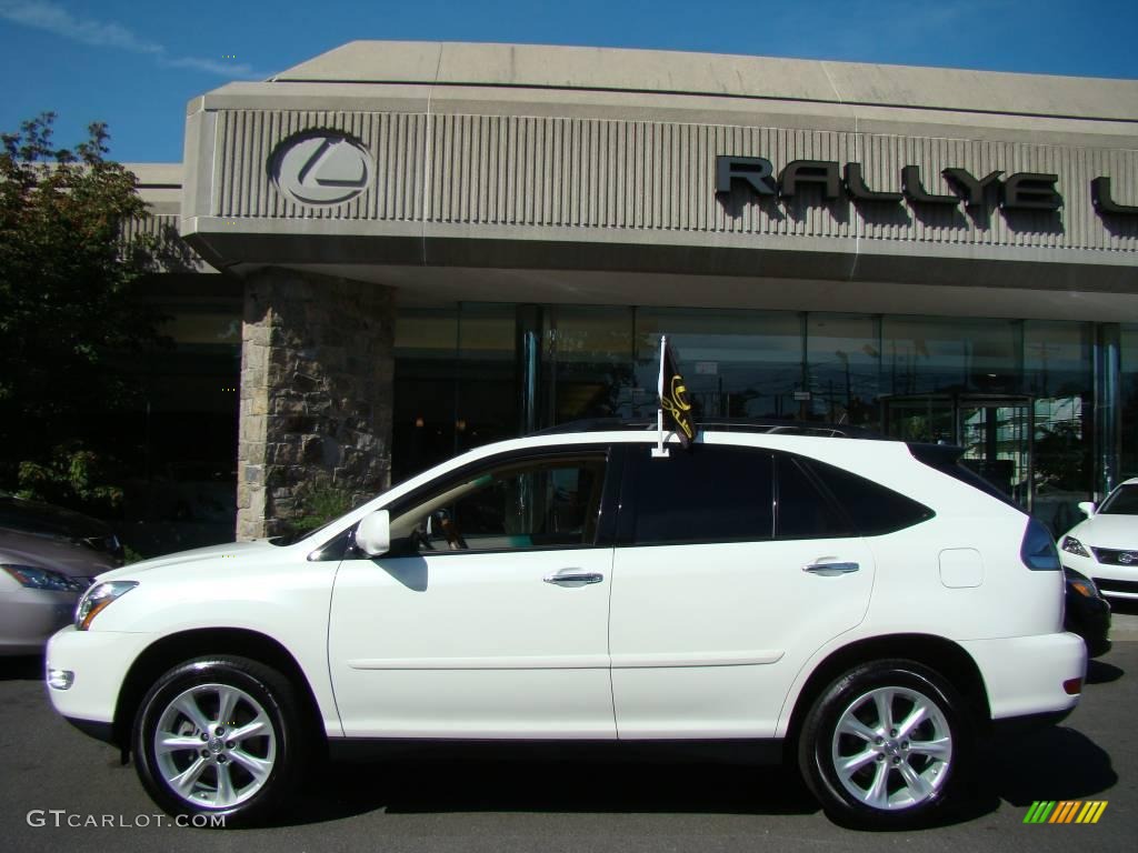 2009 RX 350 AWD - Crystal White Mica / Parchment photo #3