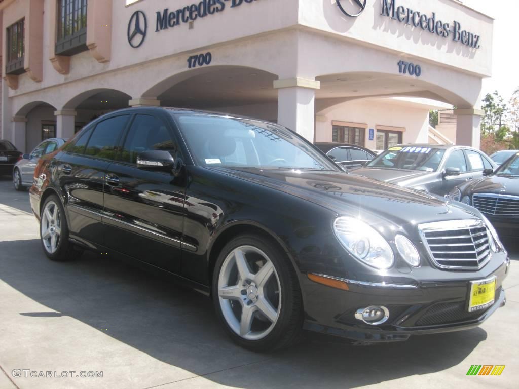 2008 E 350 Sedan - Sienna Black Metallic / Black photo #1