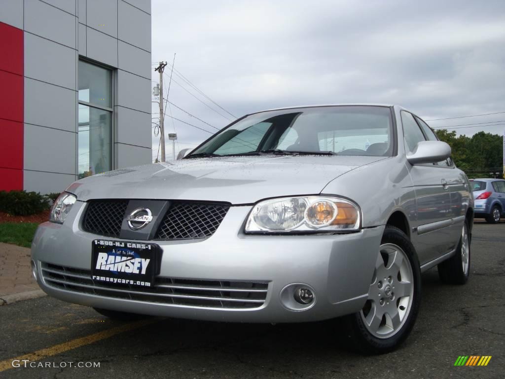 2006 Sentra 1.8 S - Brilliant Aluminum Metallic / Charcoal photo #2