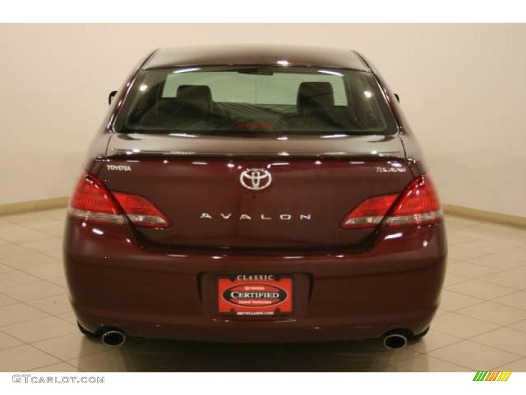 2008 Avalon Touring - Cassis Red Pearl / Dark Charcoal photo #6