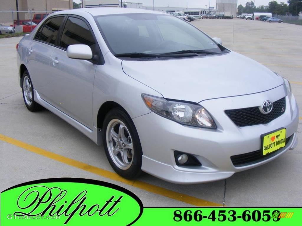 2009 Corolla S - Classic Silver Metallic / Dark Charcoal photo #1