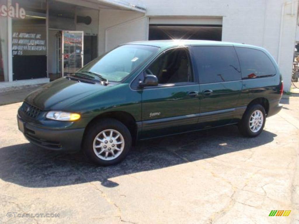 1998 Grand Voyager Expresso - Forest Green Pearl / Mist Gray photo #3