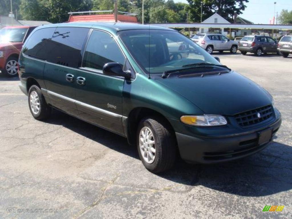1998 Grand Voyager Expresso - Forest Green Pearl / Mist Gray photo #5